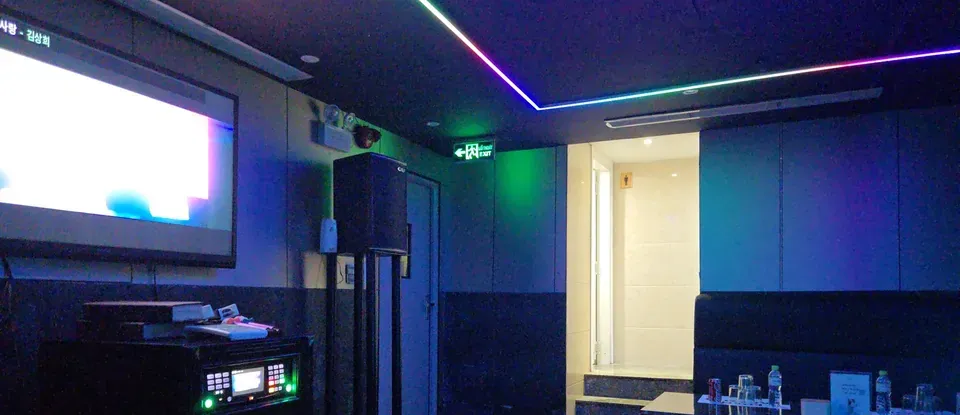 燈光 溫馨的 大型 房間 全景